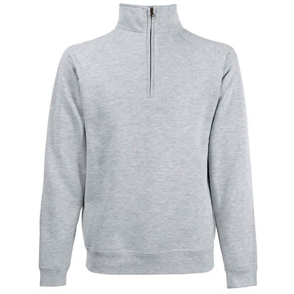 fruit of the loom half zip sweatshirt